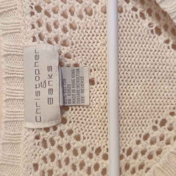 Christopher & Banks Women's Heart Pattern Sweater Size S - Picture 2 of 10